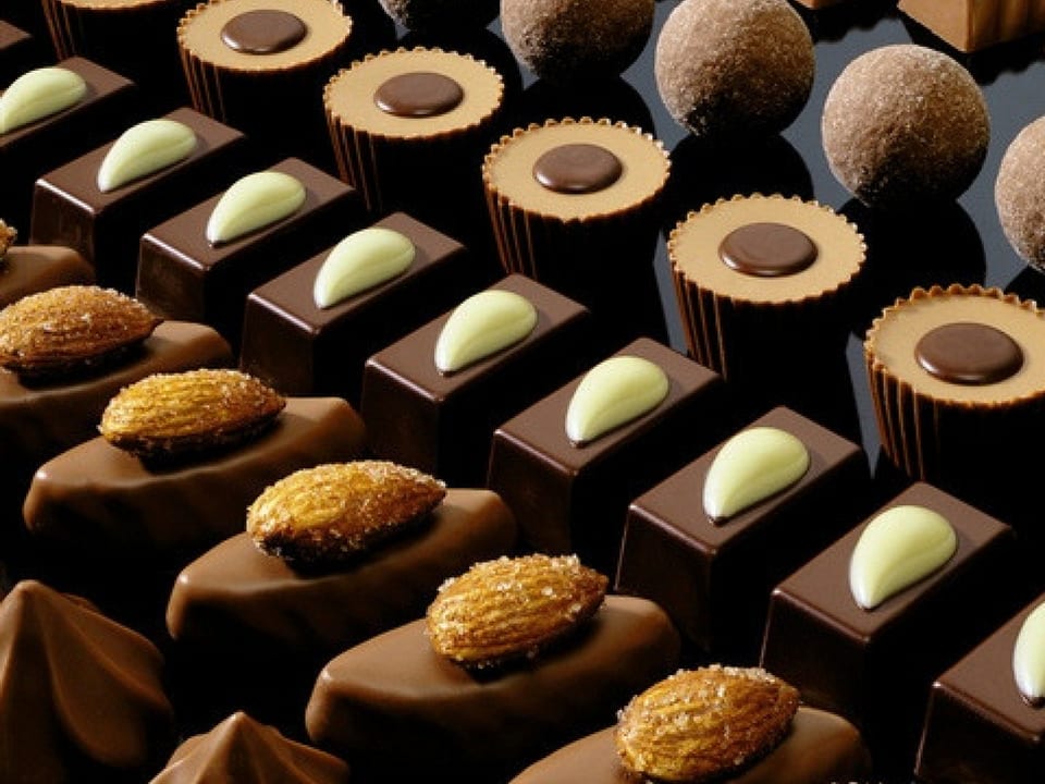 Chocolates Pralines Suíços. Foto: My Switzerland. 